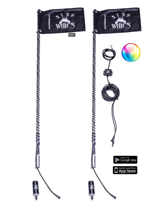 5150 Whips - 187 LED Whips (Pair)